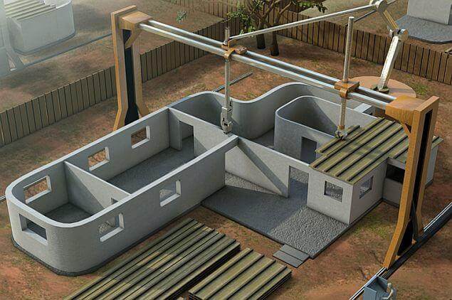 3D-Printed Home Construction in Progress